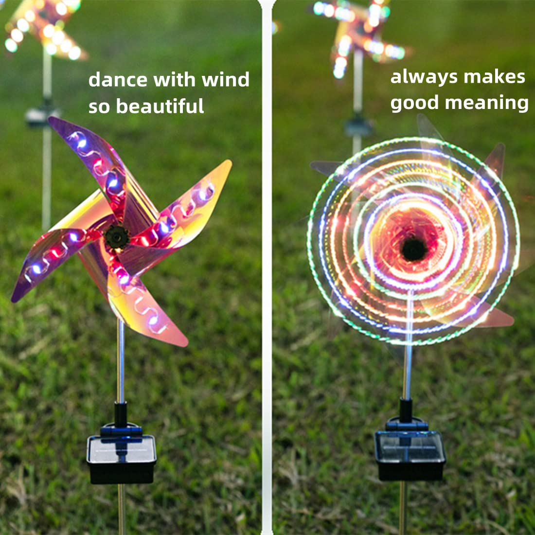 Outdoor Solar Windmill Light