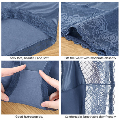 [Pay 1 Get 3packs]🌹High Waist Anti-Side Leakage Hiplift Lace Panties