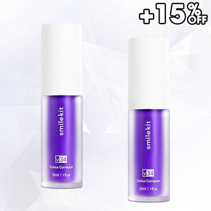 New V34 Series Toothpaste Purple Color Corrector