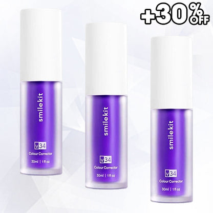 New V34 Series Toothpaste Purple Color Corrector