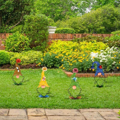 🔥49% OFF - 2023 Most Popular Gnome Set of 4 Yard Stakes