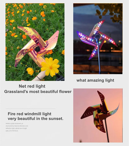 Outdoor Solar Windmill Light