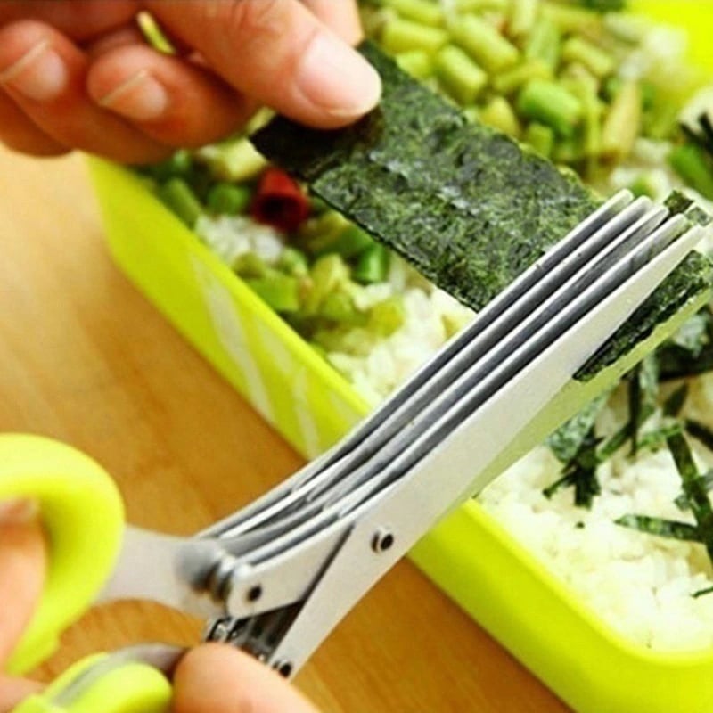 (🔥 Hot Sale-49% Off 🔥) 5 Blade Kitchen Salad Scissors