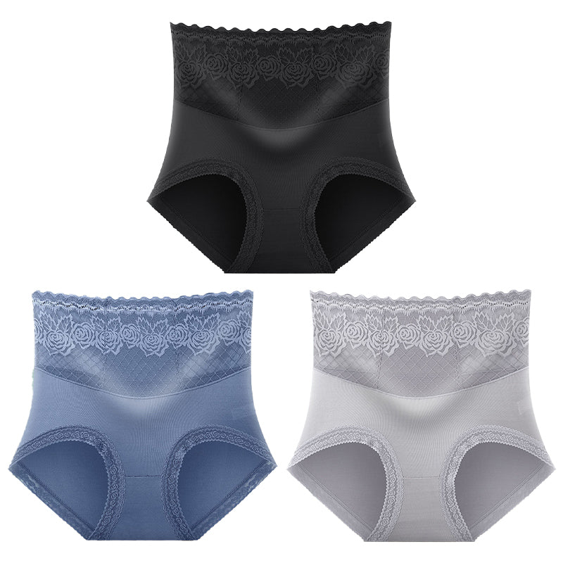 [Pay 1 Get 3packs]🌹High Waist Anti-Side Leakage Hiplift Lace Panties