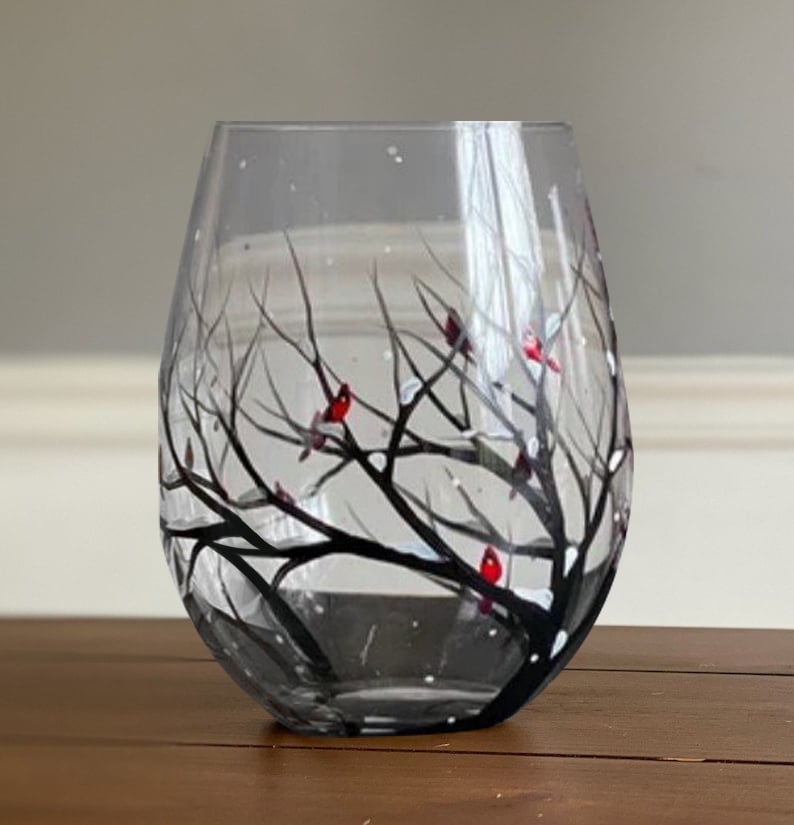 🔥HOT SALE NOW 49% OFF - Four Seasons Tree Wine Glasses - Hand Painted Art