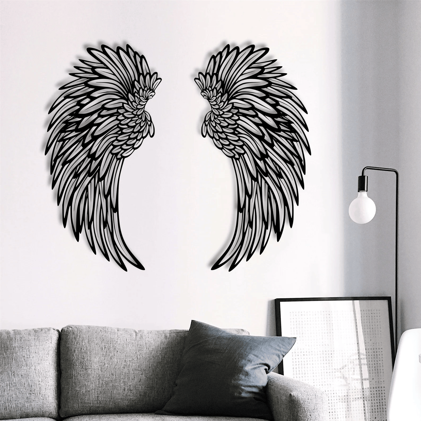 🔥  49% OFF🔥 - 1 PAIR ANGEL WINGS METAL WALL ART WITH LED LIGHTS-🎁GIFT TO HER[BUY 2 FREE SHIPPING]