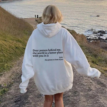 'Dear Person Behind Me' Sweatshirt - Buy 3 Free Shipping