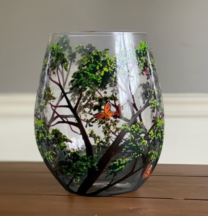 🔥HOT SALE NOW 49% OFF - Four Seasons Tree Wine Glasses - Hand Painted Art