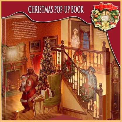 (🌲 Early Christmas Sale - 49% OFF)🎁The Night Before Christmas Pop-Up Book(Light & Sound)