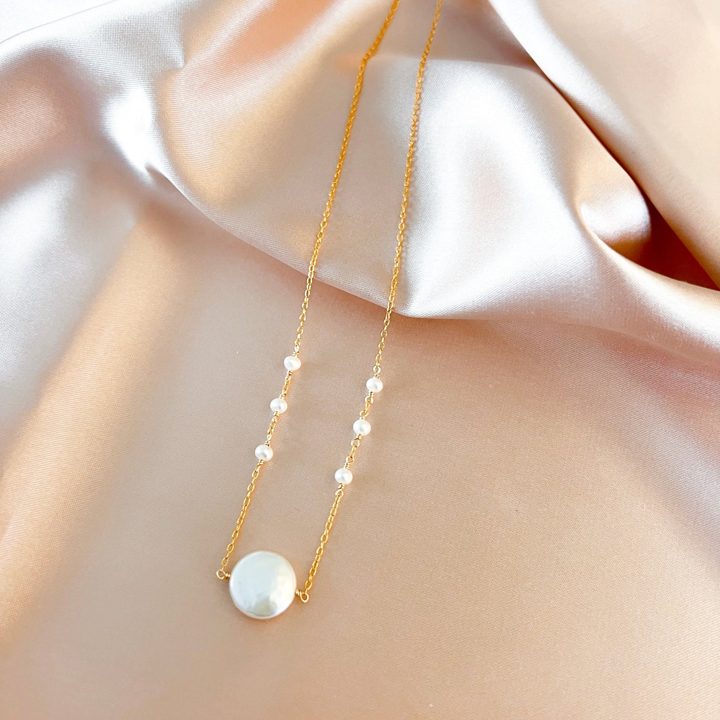 Coin Pearl Necklace