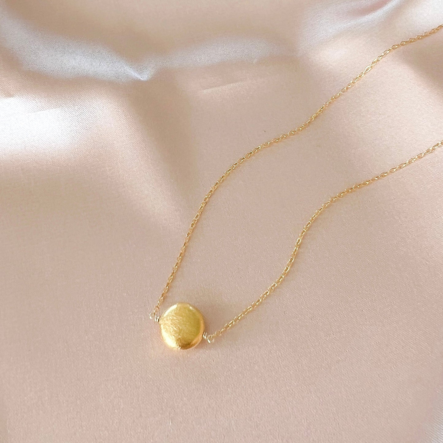 Gold Disc Layering Pendant