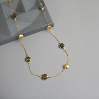 Long Labradorite Layering Chain