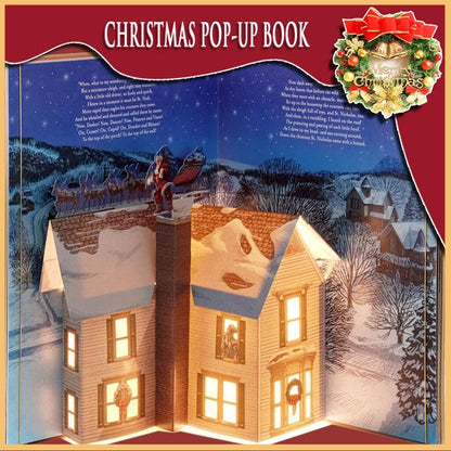 (🌲 Early Christmas Sale - 49% OFF)🎁The Night Before Christmas Pop-Up Book(Light & Sound)