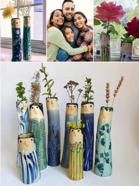 (🌲 Early Christmas Sale - 49% OFF)🎁Family Bud Vases - Perfect Gift to Family/Friends/Lover👨‍👧‍👦