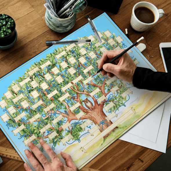 🔥Hot Sale 49% Off-Family Tree Chart Diy Gift