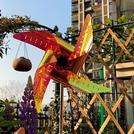 Outdoor Solar Windmill Light