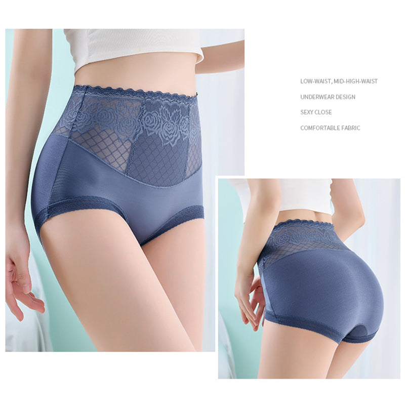 [Pay 1 Get 3packs]🌹High Waist Anti-Side Leakage Hiplift Lace Panties