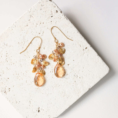 Citrine Raindrop Earrings