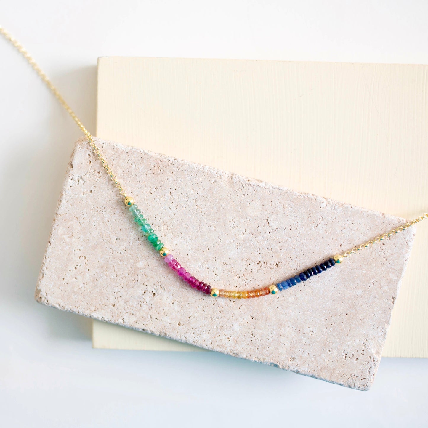 Sapphire Rainbow Necklace