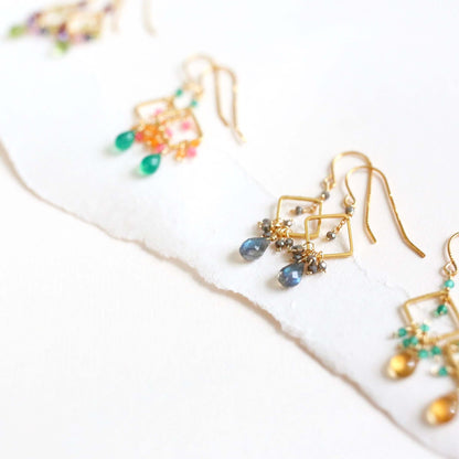 Mini Rainbow Gemstone Everyday Earrings