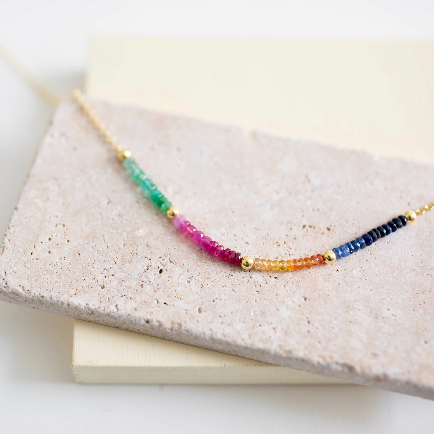 Sapphire Rainbow Necklace