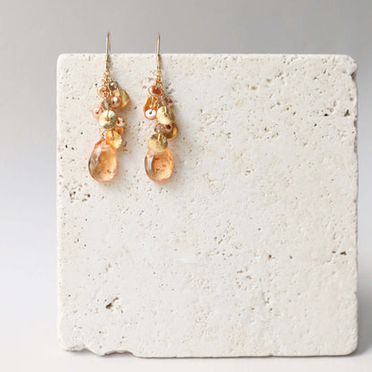 Citrine Raindrop Earrings